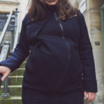 Manteau de portage Oslo en laine biologique Navy – Mamalila