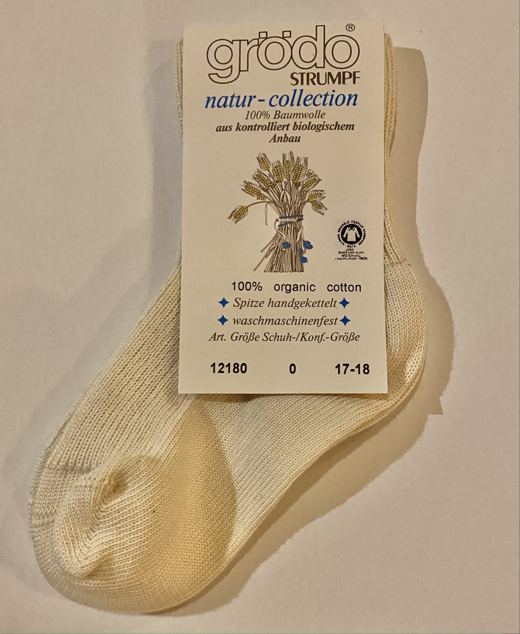 Chaussettes 100% coton bio certifiées GOTS