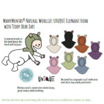 ManyMonths Natural Woollies Elephant Hood with Teddy Bear Ears UNiQUE