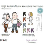 ManyMonths Natural Woollies Unisex Pocket Leggings UNiQUE