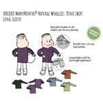 ManyMonths Natural Woollies Long Sleeve Dino Shirt UNiQUE