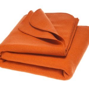 Couverture laine bouillie Orange – Disana